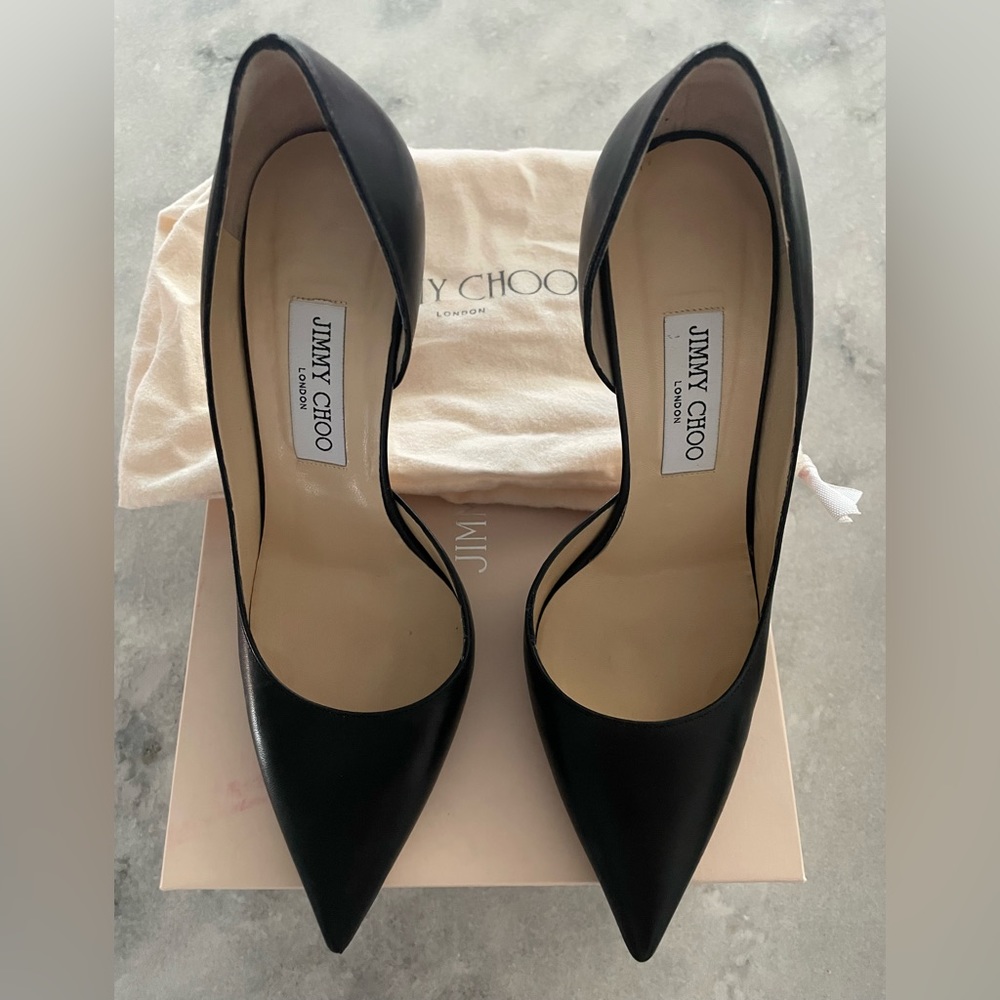Jimmy Choo Willis Black Kid Pump 38.5